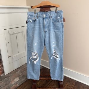 Levi’s 501 Ripped Denim